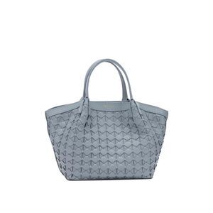 SERAPIAN Woven Leather Tote Bag Women LIGHT BLUE Handbags